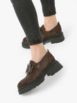 Mocassins Uit Leder Alpe Bruin accessoires 27261134-vue-porte
