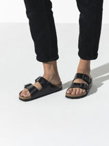 Slippers Arizona Birkenstock Zwart accessoires 1005292-vue-porte