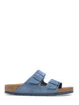 Slippers Arizona Uit Leder Birkenstock Blauw accessoires 1026820