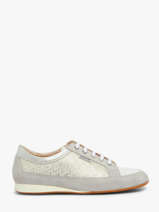 Sneakers Uit Leder Mephisto Grijs accessoires P5144716