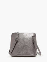 Cross Body Tas Nine Leder Milano Grijs nine NI23117N