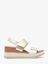 Velcro Sandalen Uit Leder Mephisto Wit accessoires P5145367