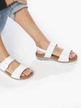 Sandalen Uit Leder Mephisto Wit accessoires P5144821-vue-porte