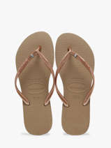 Teenslippers Havaianas Beige accessoires 41455651