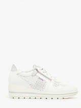 Sneakers Met Sleehak Uit Leder Mephisto Wit accessoires P5144311