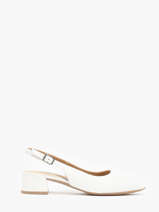 Pumps Met Riempjes Uit Leder Tamaris Wit accessoires 42