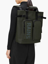 Texel Tote Backpack - Business Rugzak Rains Groen city 14240-vue-porte