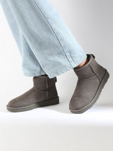 Classic Mini Ii Laarzen Uit Leder Ugg Grijs accessoires 1016222-vue-porte