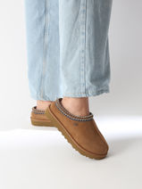 Pantoffels Tasman Uit Leder Ugg Bruin accessoires - 00005955-vue-porte