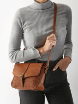 Cross Body Tas Rome Miniprix Bruin rome 19355-vue-porte