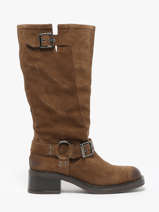 Laarzen Uit Leder We do Bruin accessoires CO88177