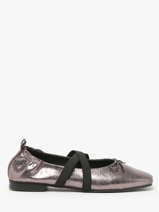 Ballerinas Met Riempjes Uit Leder We do Zilver accessoires CO55342G