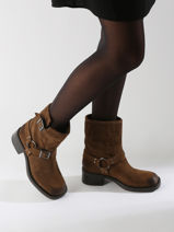 Laarzen Uit Leder We do Bruin accessoires CO99895-vue-porte