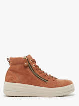 Sneakers Uit Leder Remonte Bruin accessoires 22