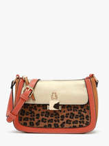 Cross Body Tas Leopard Lulu castagnette Bruin leopard TWIGGY