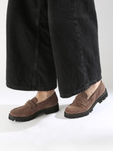 Mocassins Uit Leder Myma Bruin accessoires 2-vue-porte