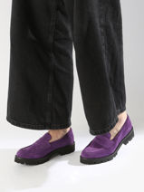 Mocassins Uit Leder Myma Violet accessoires 1-vue-porte