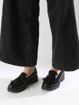 Mocassins Uit Leder Myma Zwart accessoires 103-vue-porte