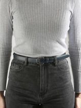 Riem Petit prix cuir Blauw belt 21-35283-vue-porte