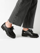 Mocassins Uit Leder Myma Zwart accessoires - 08034-00-vue-porte