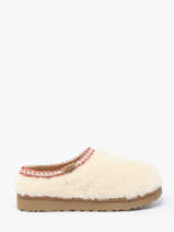 Pantoffels Tasman Maxi Curly Uit Leder Ugg Beige accessoires 1158356