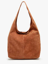 Schoudertas Velvet Leder Milano Bruin velvet VE24062B