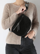 Heuptasje Miniprix Zwart sangle 2-vue-porte