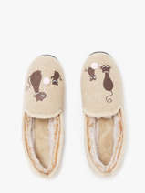 Pantoffels Isotoner Beige accessoires 97352