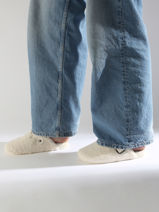 Pantoffels Isotoner Wit accessoires 97388-vue-porte