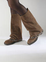 Laarzen Uit Leder N6 Beige accessoires GE5-vue-porte
