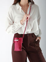 Longchamp Le roseau Etui ipod/cd Violet-vue-porte