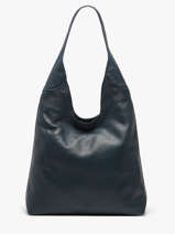 Schoudertas Cow Leder Basilic pepper Blauw cow BCOW2L