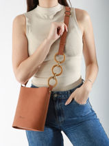 Cross Body Tas Heliconia Woomen Bruin heliconia WHEL02-vue-porte