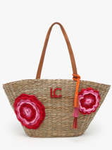 Schoudertas Panier Stro Lola casademunt Beige panier 93
