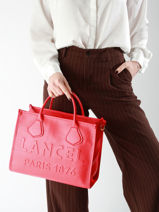 Handtas M Jour Leder Lancel Rood jour A12996-vue-porte