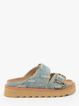 Slippers Fusbett Platform Colors of california Wit accessoires HCSTOR60