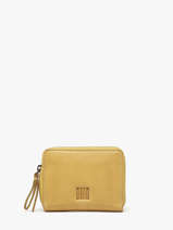 Portemonnee Leder Biba Geel heritage BT12