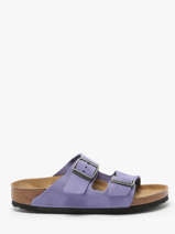 Slippers Arizona Uit Leder Birkenstock Violet accessoires 1029218