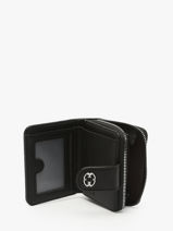 Portemonnee Met Kaarthouder Miniprix Zwart grained 78COK867-vue-porte