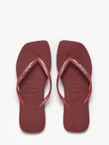 Teenslippers Sl Sq Lg Met Havaianas Rood accessoires 4148257F