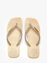 Teenslippers Havaianas Goud accessoires 4149417F