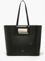 Schoudertas Angle Leder Lancel Zwart angele A13361