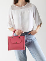 Longchamp Cabas longchamp Longchamp Roze-vue-porte
