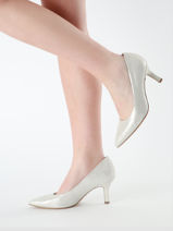 Pumps Uit Leder Tamaris Zilver accessoires 41-vue-porte