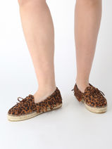 Espadrilles Chielo Gaimo Bruin accessoires CHIELO-vue-porte