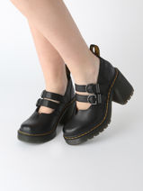 Derby Veterschoenen Met Hak Eviee Uit Leder Dr martens Zwart accessoires 27371001-vue-porte