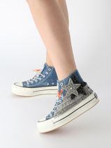 Sneakers Nan-ku couture Blauw accessoires 4BA10C16-vue-porte