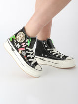 Sneakers Nan-ku couture Zwart accessoires 15A1-vue-porte