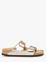 Slippers Arizona Birkenstock Beige accessoires 1029439