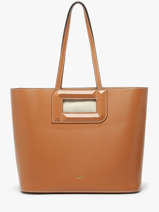 Schoudertas Angle Leder Lancel Bruin angele A13361